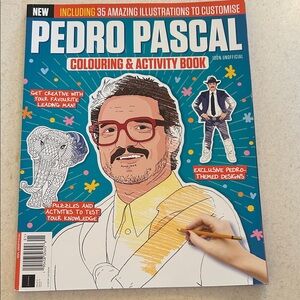 Pedro Pascal Coloring & Activity Book 100% Official 😍🥰 Spend Time With Pedro!